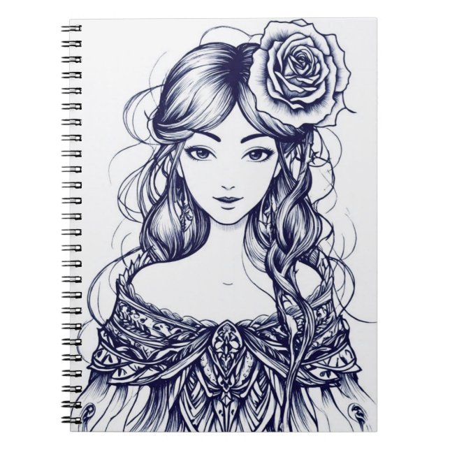 MysticRose  Notebook (Front)