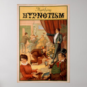 Mystifying Hypnotism VAUDEVILLE Poster