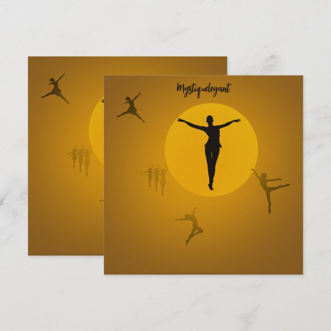 Mystique Elegant Dance Invitation (Front/Back)