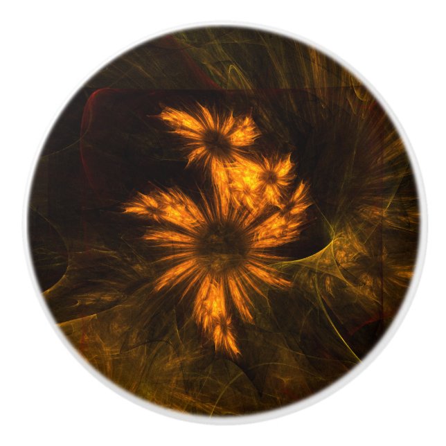 Mystique Garden Abstract Art Ceramic Knob (Front)