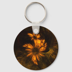 Mystique Garden Abstract Art Keychain