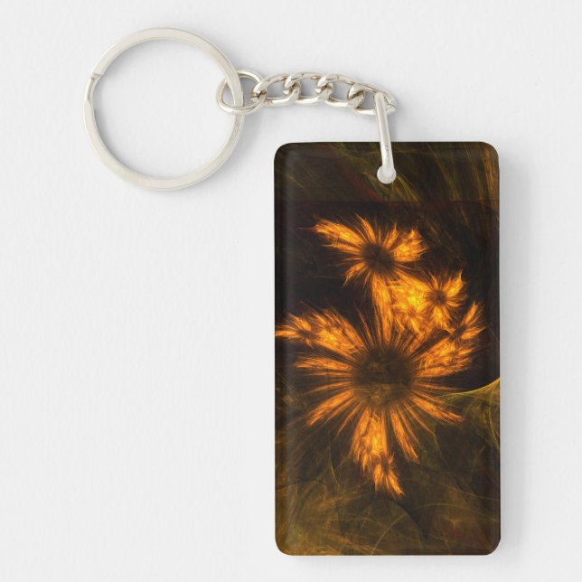 Mystique Garden Abstract Art Keychain (Front)