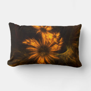 Mystique Garden Abstract Art Lumbar Pillow