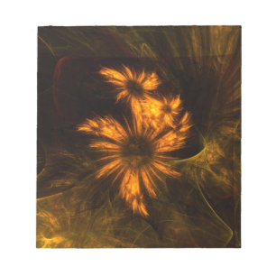 Mystique Garden Abstract Art Notepad