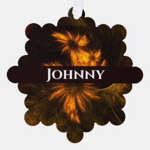 Mystique Garden Abstract Art Ornament Card