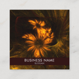 Mystique Garden Abstract Art Professional Square Business Card