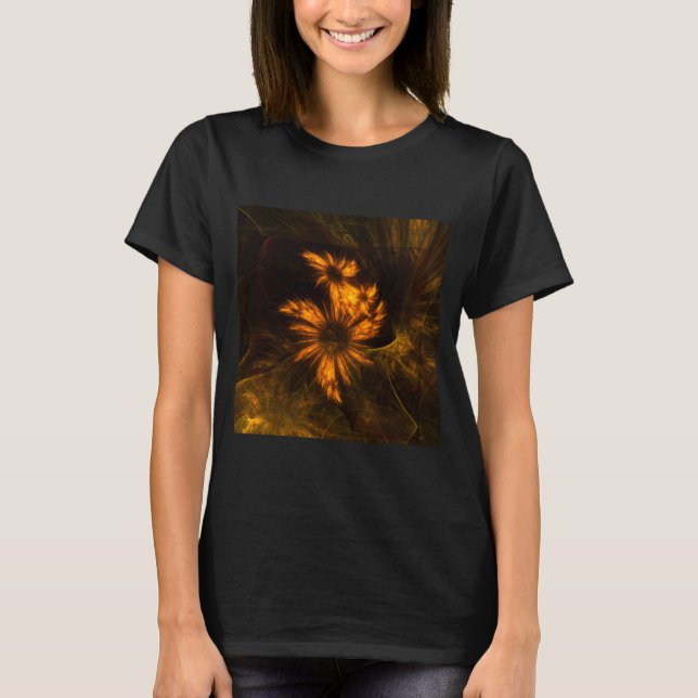 Mystique Garden Abstract Art T-Shirt (Front)
