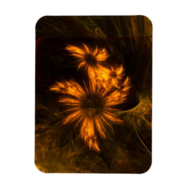 Mystique Jardin Art Abstrait Magnet Premium (Vertical)