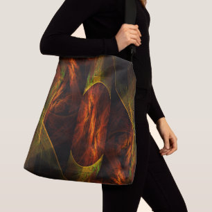 Mystique Jungle Abstract Art Cross Body Crossbody Bag