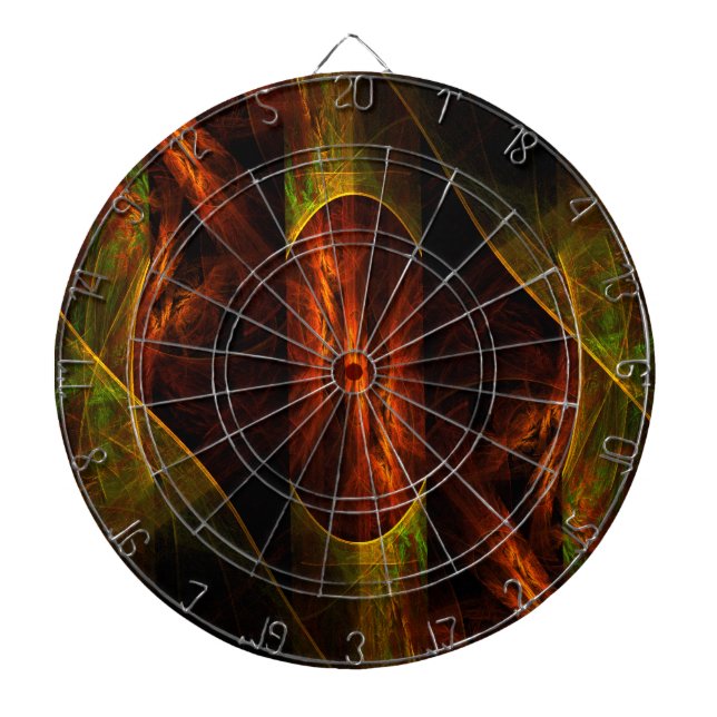 Mystique Jungle Abstract Art Dartboard (Front)