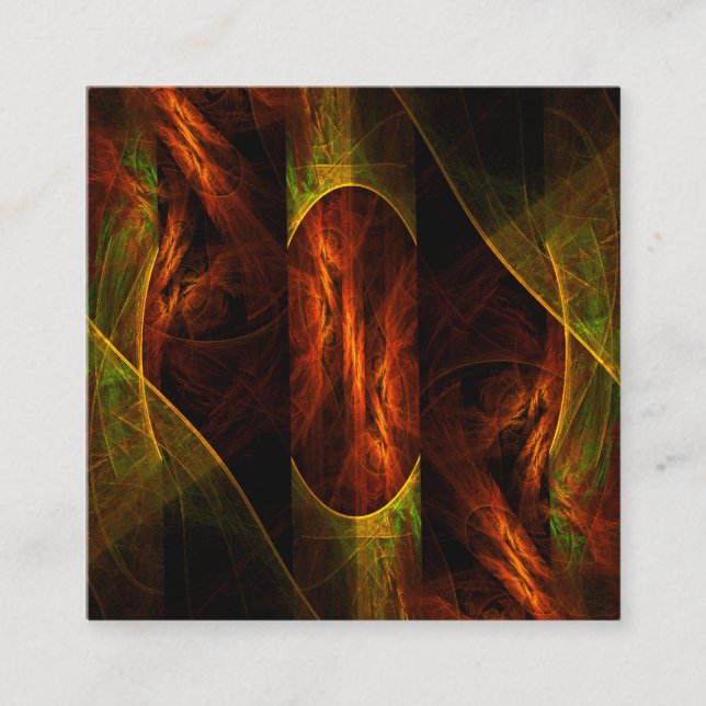 Mystique Jungle Abstract Art Enclosure Card (Front)