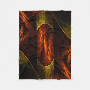 Mystique Jungle Abstract Art Fleece Blanket
