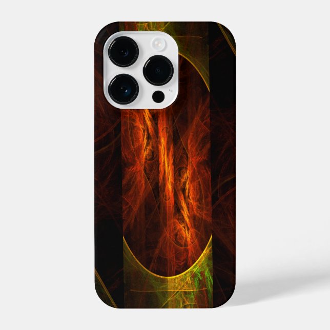 Mystique Jungle Abstract Art iPhone Case (Back)