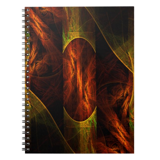 Mystique Jungle Abstract Art Notebook (Front)