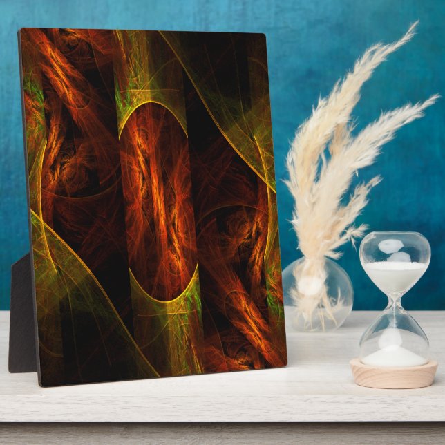 Mystique Jungle Abstract Art Plaque (Side)