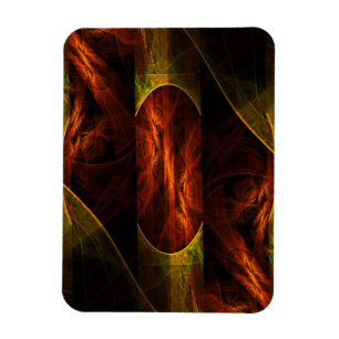 Mystique Jungle Abstract Art Premium Magnet