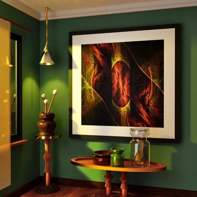 Mystique Jungle Abstract Art Print (Mystique Jungle Abstract Art Poster)
