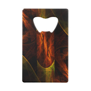 Mystique Jungle Abstract Art Wallet Bottle Opener