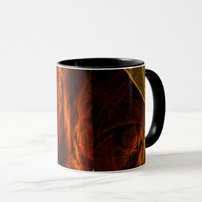 Mystique Jungle Abstract Coffee Mug (Front Right)