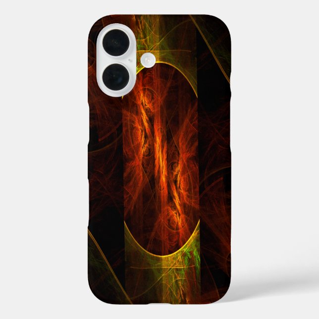 Mystique Jungle Modern Abstract Fractal Art Case-Mate iPhone Case (Back)