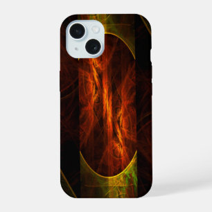 Mystique Jungle Modern Abstract Fractal Art iPhone 15 Case