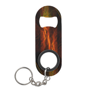 Mystique Jungle Modern Abstract Fractal Art Mini Bottle Opener