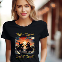 Mystique Samurai Duel dans T-Shirt Sunset