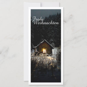 Mystische Hütte im tiefen Wald, Weihnachten