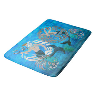 Myth of the Seas New Age Folk Art Bath Mat