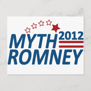 Myth Romney Anti Mitt 2012 Postcard
