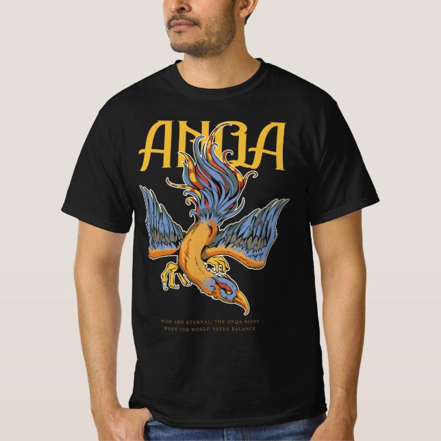 Mythic Anqa - Eternal Flame Phoenix Tee (Front)