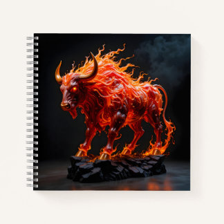 Mythic Fire Bull Notebook