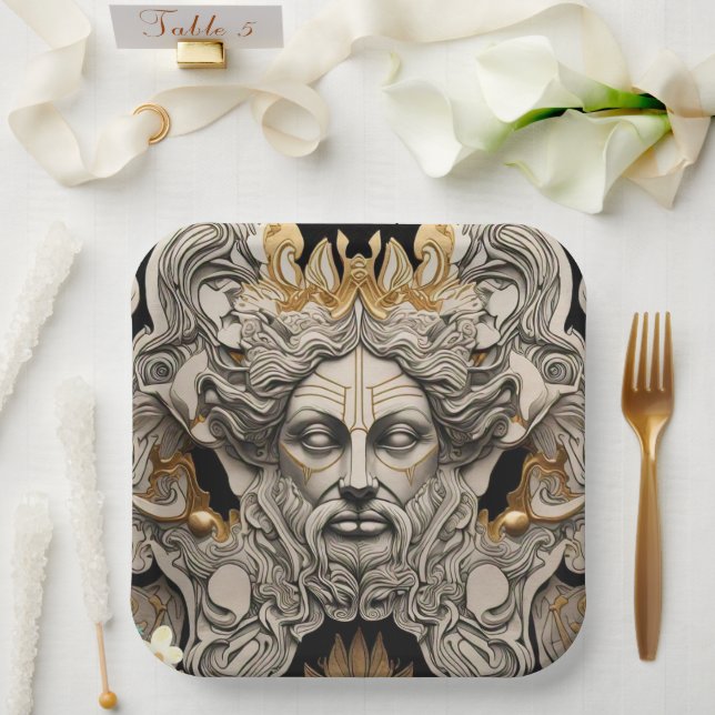 "Mythic Lore Legends" Paper Plate (Wedding)