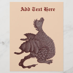 mythical and fantasy creature cute red dragon