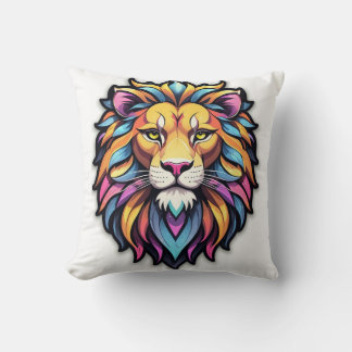Mythical Beasts: Lion Throw Pillow