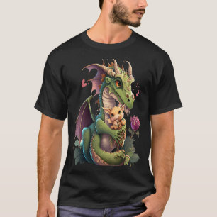 Mythical Creature Fans Dragon Mom Hugging A Child T-Shirt