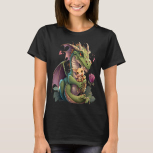 Mythical Creature Fans Dragon Mom Hugging A Child T-Shirt