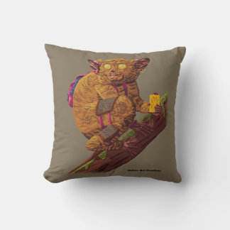 Mythical Creature Forest Primate Fantasy Art Image Throw Pillow