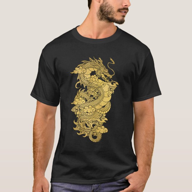 Mythical Creature Gift Idea Chinese Dragon T-Shirt (Front)