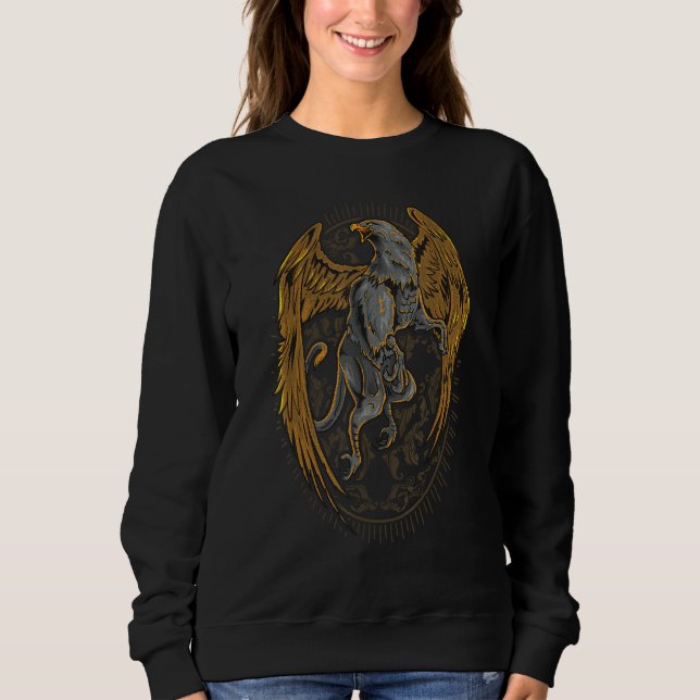Mythical Creatures - Gryphon Half - Lion Half Eagl Sweatshirt (Front)