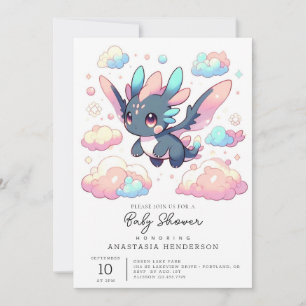 Mythical Dragon Baby Shower Invitation