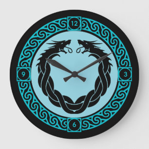 Mythical Dragon Large Clock