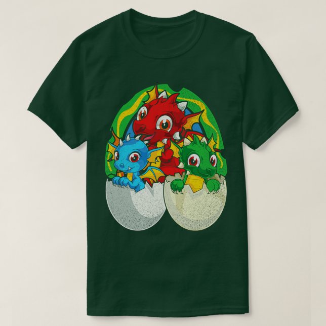 Mythical Dragon Lover Fantasy Creature Cute Dragon T-Shirt (Design Front)