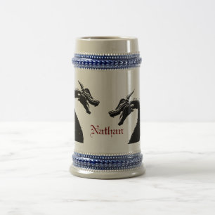 Mythical Dragon Personalized Beer Stein
