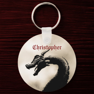 Mythical Dragon Personalized Keychain
