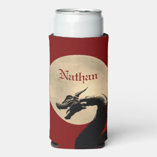 Mythical Dragon Personalized Seltzer Can Cooler