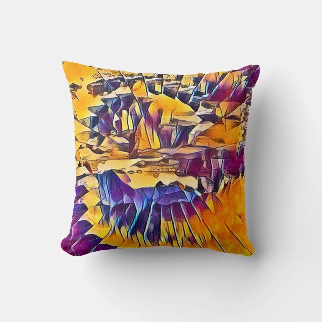 MYTHICAL FANTASY ABSTRACT    THROW PILLOW (Front)