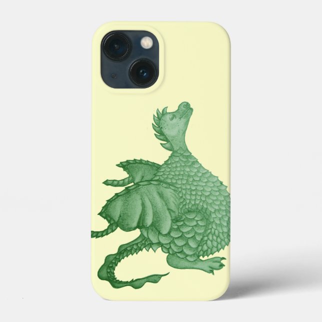 mythical fantasy creature cute green dragon Case-Mate iPhone case (Back)