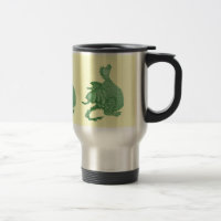 mythical fantasy creature cute green dragon