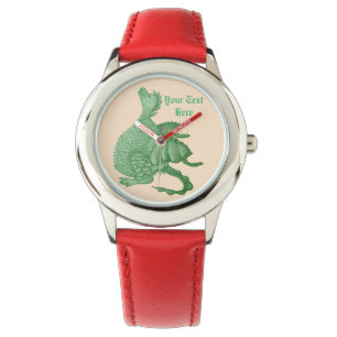 mythical fantasy creature cute green dragon watch